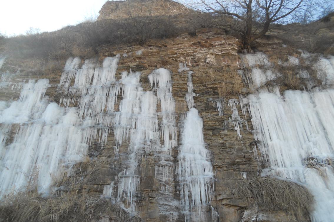 1668563012271322c68K.jpg 出露于基巖裂隙中的“冰瀑布”(2013年拍攝于陜西省咸陽市長武縣).jpg